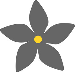 flower illustration. colored flower clusters