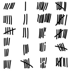 Hand drawn Set line borders, sketch strokes, Doodle style brushes