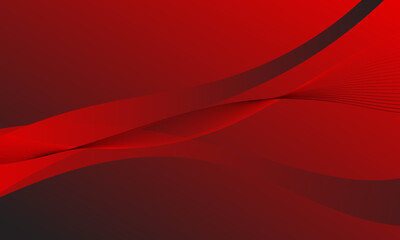 red lines curve wave smooth gradient abstract background