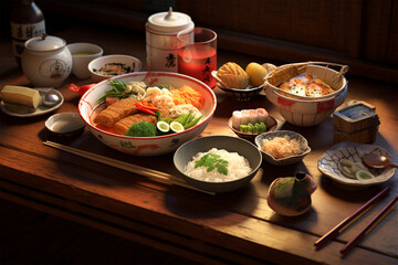 Fototapeta na wymiar Japanese food