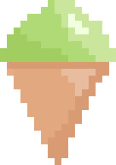 Obraz premium pixel ice cream