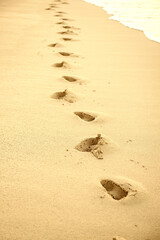 Footprints in the sand