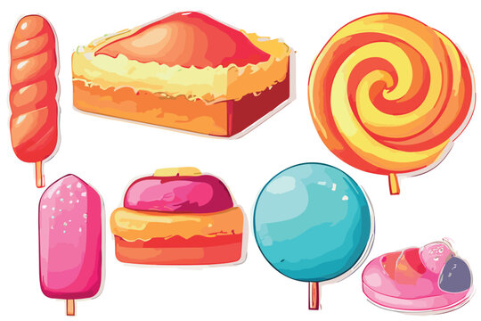 Candy vector images, Candy food