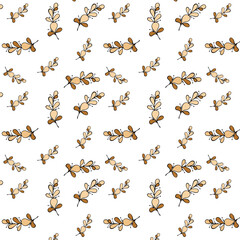 seamless pattern with painted elements