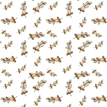 seamless pattern with painted elements