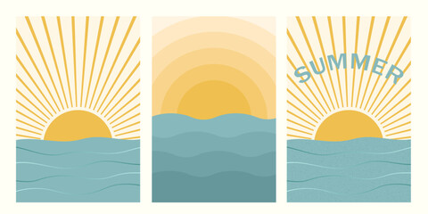 Three types of booklets “Sun and Sea”