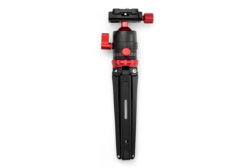 Aluminum Tabletop Mini Tripod Collapsed Isolated With Shadow