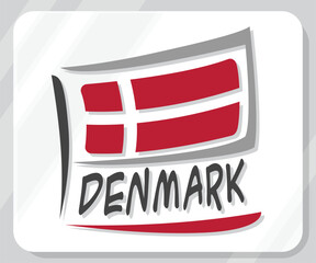 Illustration of Denmark Pride Flag Icon
