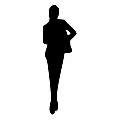 silhouette of a woman