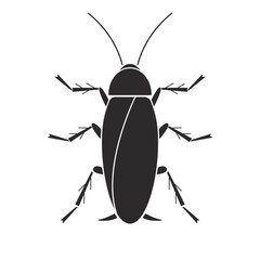 Insect order blattodea cockroach geometric icon vector illustration