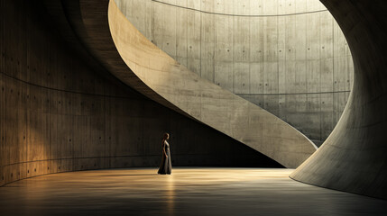 Cinematic Minimalist Interior Design Negative Space