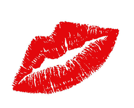 Icon of red lips