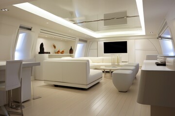 modern yacht interior