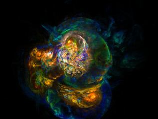 Imaginatory fractal abstract background Image