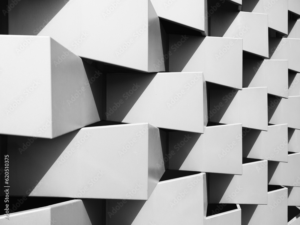 Poster geometric pattern wall shade shadow architecture details