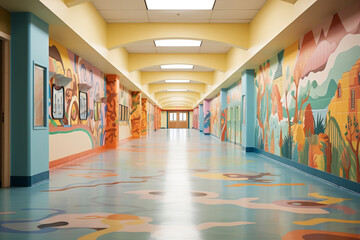 corridor in a pre school