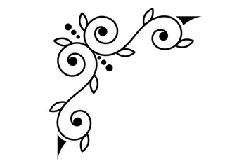 Typographic ornament ornamental flourishes pattern