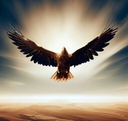 Plakat eagle in the sky