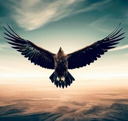 Naklejka na ściany i meble eagle in the sky