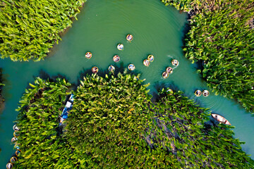 Bay Mau coconut forest, Ho An eco-tourism area, Quang Nam province, Vietnam. Photo taken 17th June, 2023.