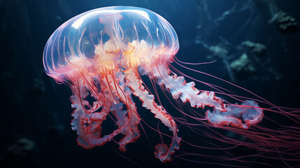 poisonous sea jellyfish, Generative AI