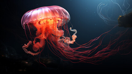 poisonous sea jellyfish, Generative AI