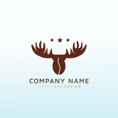 Moose is a coffee roasting company logo