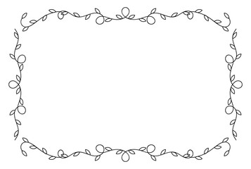 Premium ornament frame festive pattern floral graphic design element