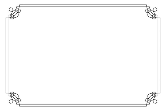 Ornament frame elegance artwork rectangle wedding style