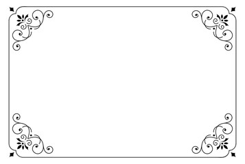 Ornament frame elegance artwork rectangle wedding style