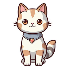 Obraz premium Charming Minskin: Captivating 2D Cat Illustration
