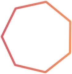 Heptagon Neon, gradient rad and orange