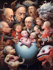 Fototapeta premium fantasy parenthood, generative ai