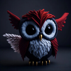 Obraz premium owl in the night sky