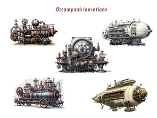 Large steampunk inventions for illustrations © Carsten Cederholm