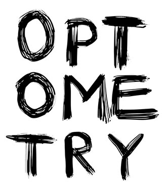 Optometrie Schriftzug Typografie