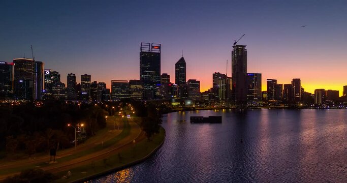 Sunrise Perth City - Hyperlapse