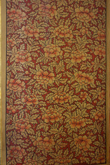 Paintings on the walls and floors in the temple.