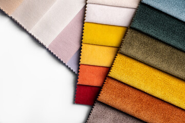 a variety of fabrics with a color palette - 620530133