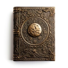 Book on white background.