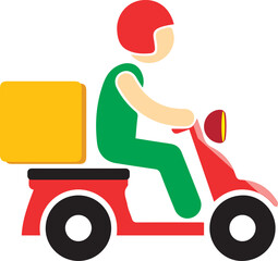 Vector image of food delivery