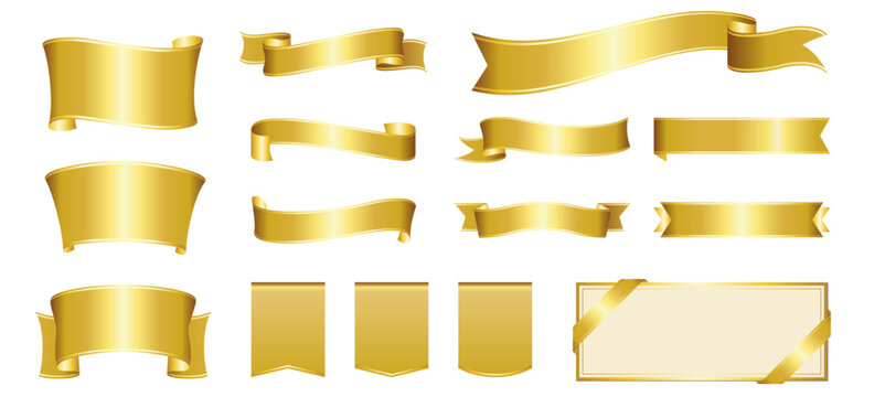 Gold Ribbon Banner Images – Browse 1,462,578 Stock Photos, Vectors