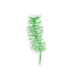 Watercolor Style Green Plants