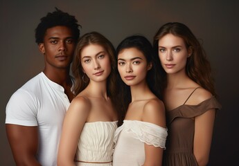 Fototapeta premium portrait of young adults