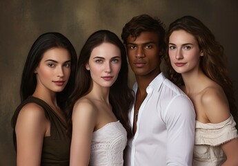 Fototapeta premium portrait of young adults