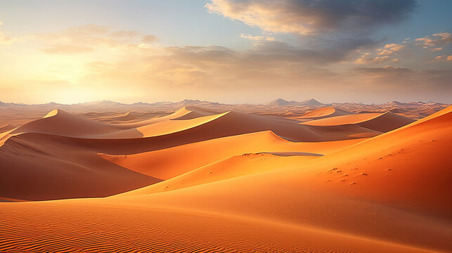 Sand dunes in the desert © Absent Satu