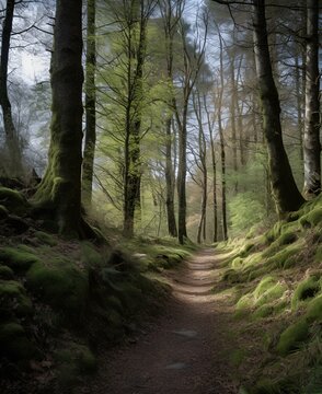 The Birnam Wood approaching Dunsinane in Shakespeare's Macbeth.