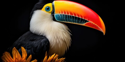 tucan photograph showcasing the majestic presence of a toucan Generative AI Digital Illustration Part#060723