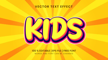 Kids Vector Text Effect