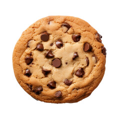 chocolate chip cookies isolated - obrazy, fototapety, plakaty